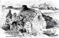 Destitution in Ireland – Failure of the Potato Crop. Illustration from the Pictorial Times 22nd August 1846 – Courtesy of the National Museum, Ireland